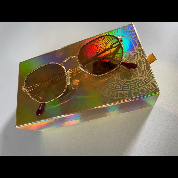 Vintage Frames Gold reflective sunglasses - Picture 4 of 4